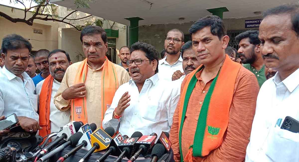 BJP MPs Will Assault TRS MPs In Parliament Soyam Bapu Rao Telangana Today