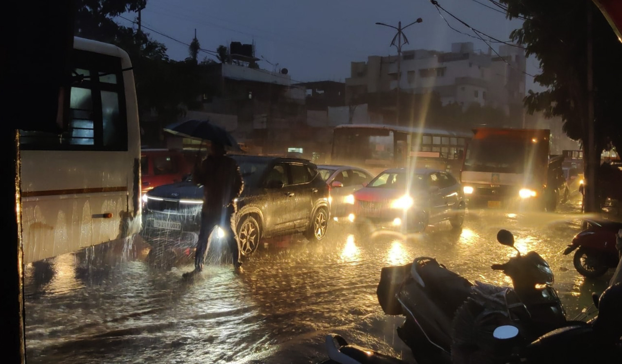 Heavy Rains Lash Several Parts Of Hyderabad On Monday IMD Issues