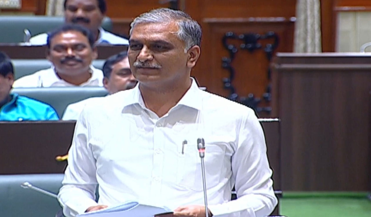 Harish Rao Slams Centre Over Delay In Finalising Telanganas Share In