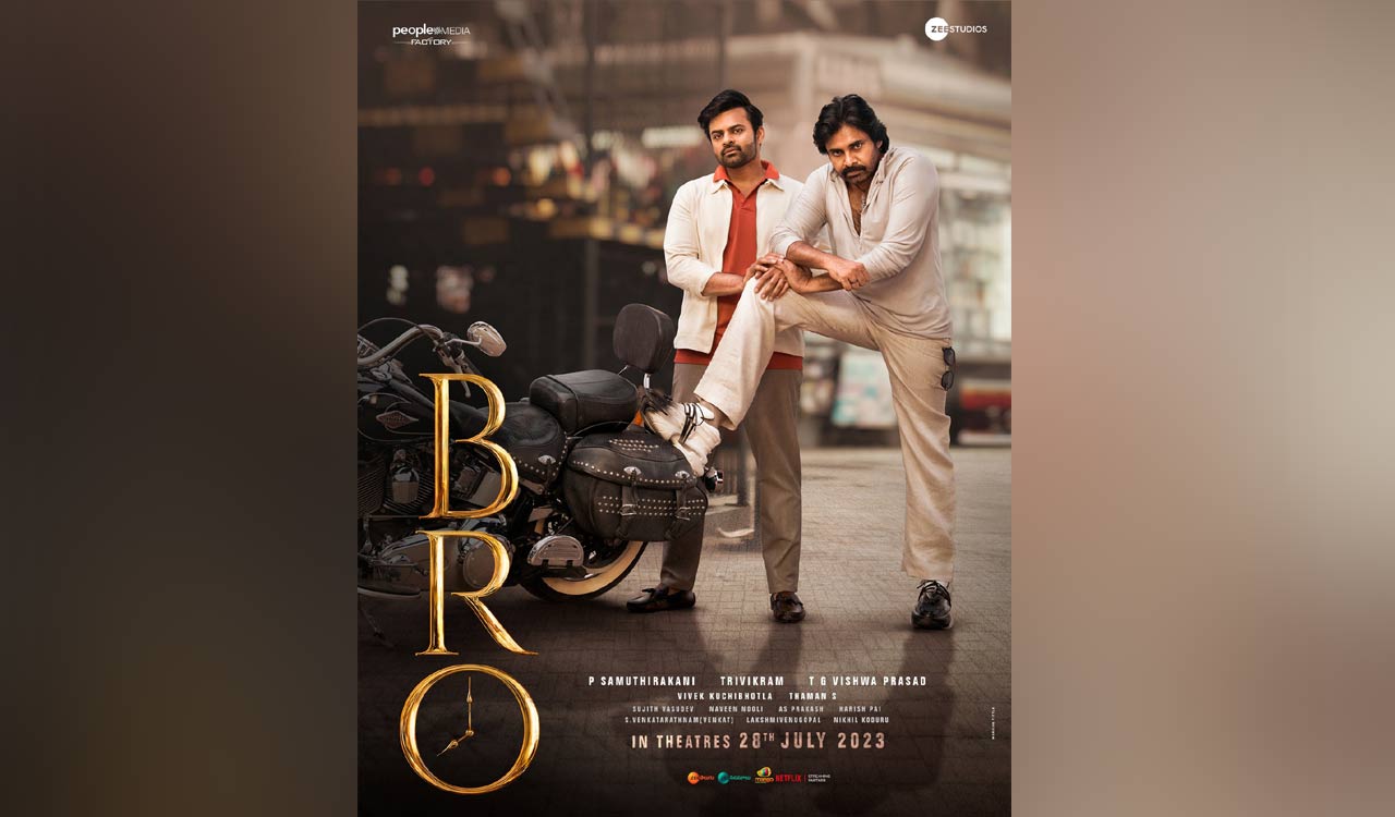 Pawan Kalyan And Sai Dharam Tej Duo Look Released From Bro Telangana