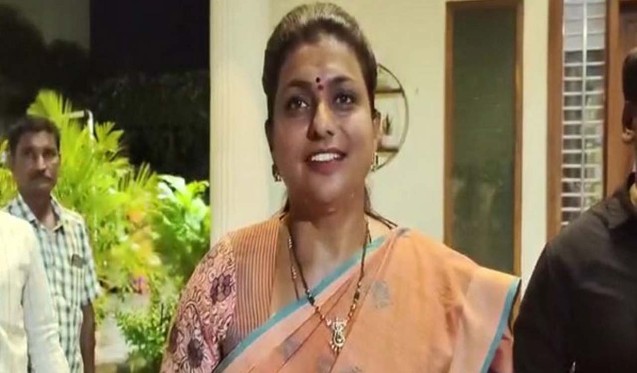 Andhra Minister Roja Rejoices As Court Sends Chandrababu Naidu Into