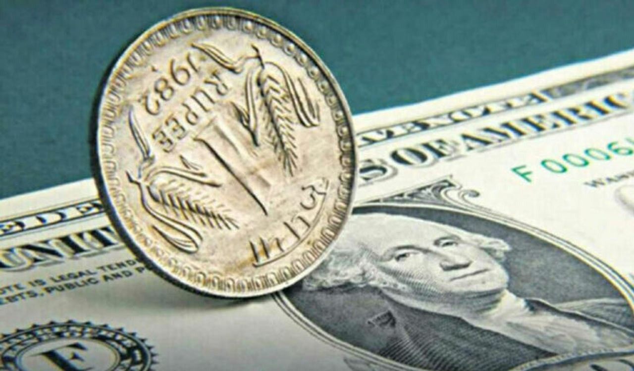 Rupee Falls Paise To Against Us Dollar Telangana Today