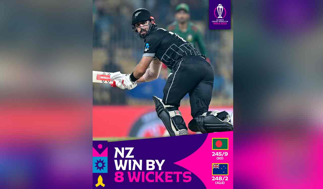 New Zealand Beat Bangladesh By 8 Wickets Telangana Today