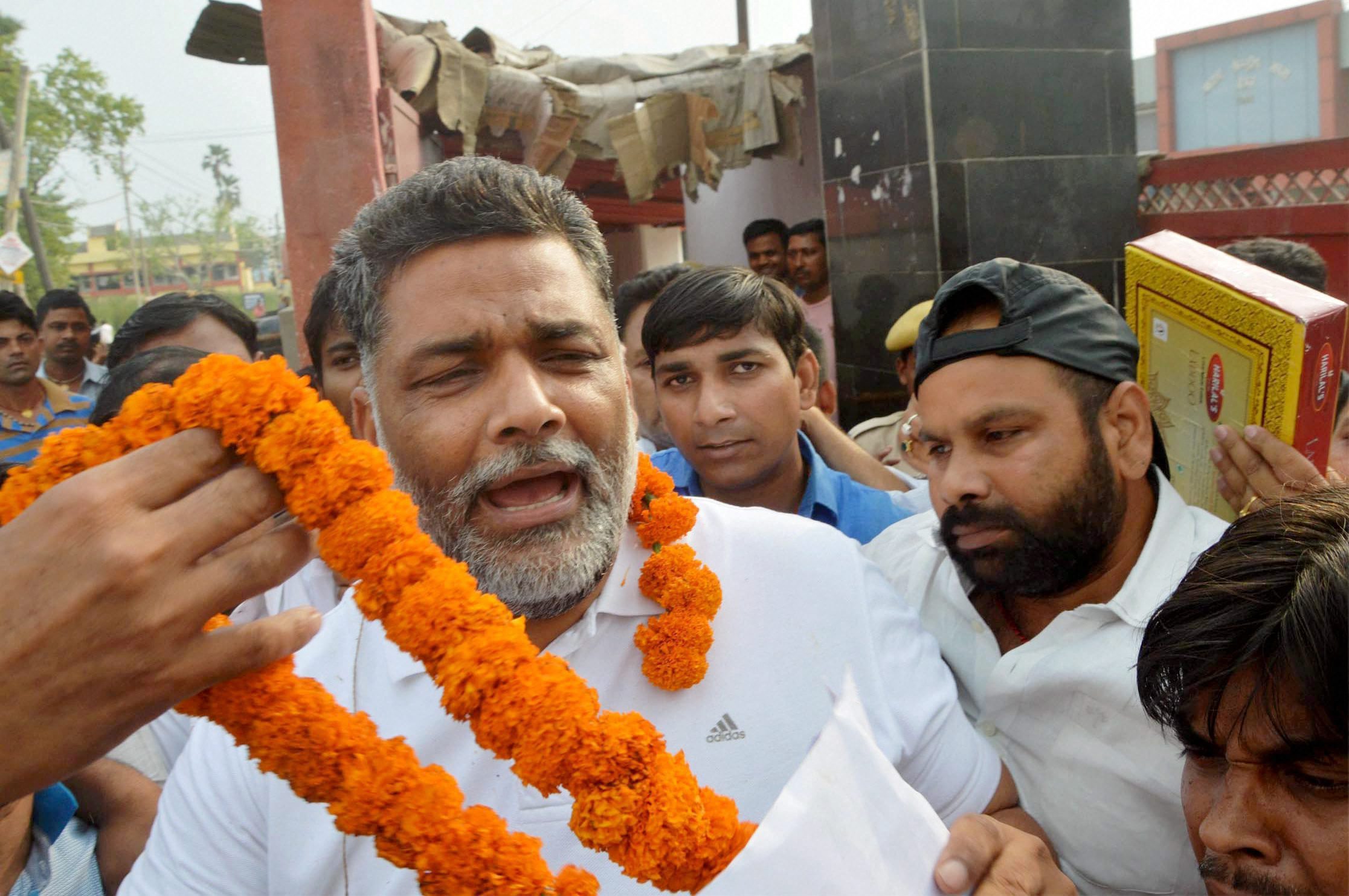 Pappu Yadav faces protests, complaint over Ram Temple demonstration