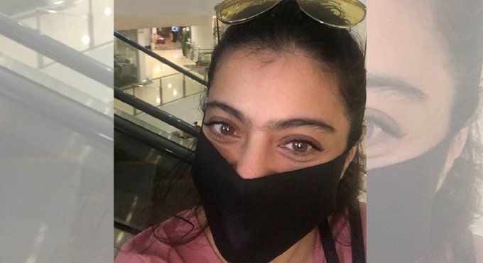 Actor Kajol shares weekend selfie sporting face mask