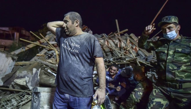 Missile strikes residences in Azerbaijan’s second city: AFP