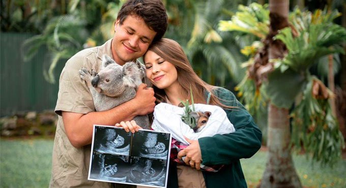 Bindi Irwin shows off her baby bump saying her baby ‘is doing great’