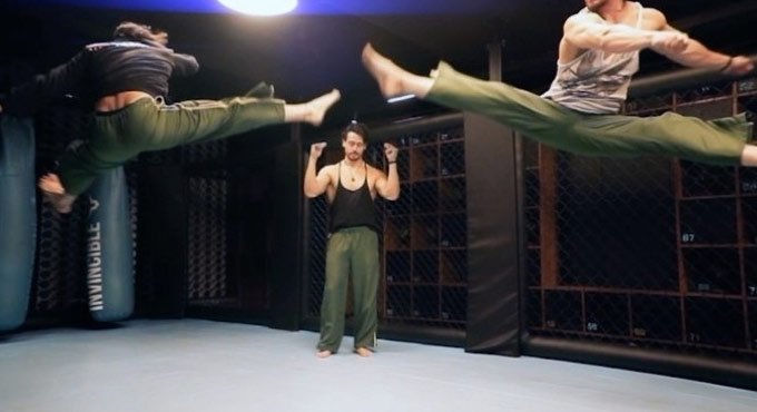 Bollywood action star Tiger Shroff reveals his biggest competitor