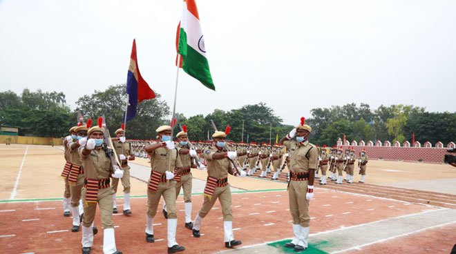 Stipendiary Cadet Trainee Police Constables take part in Dikshant Parade