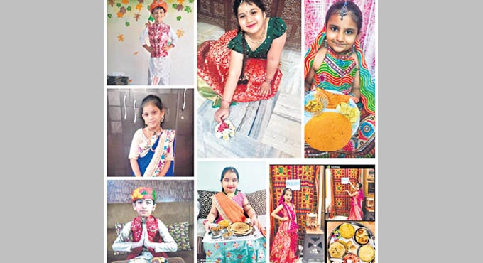 Students of Gitanjali Devashray celebrate diversity of the country