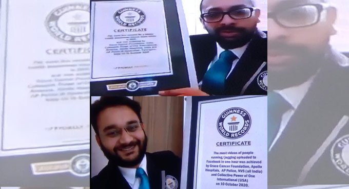 Hyderabad: Guinness recognition to virtual ‘Cancer run’