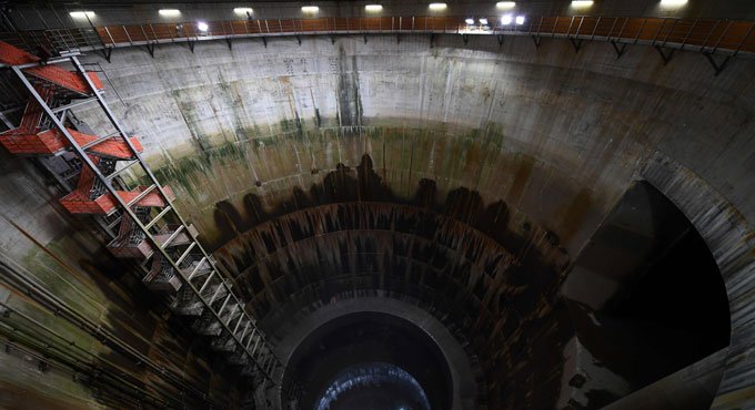 Japan’s underground flood control tunnel