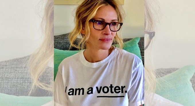 Julia Roberts marks 53rd birthday by asking fans to ‘vote’