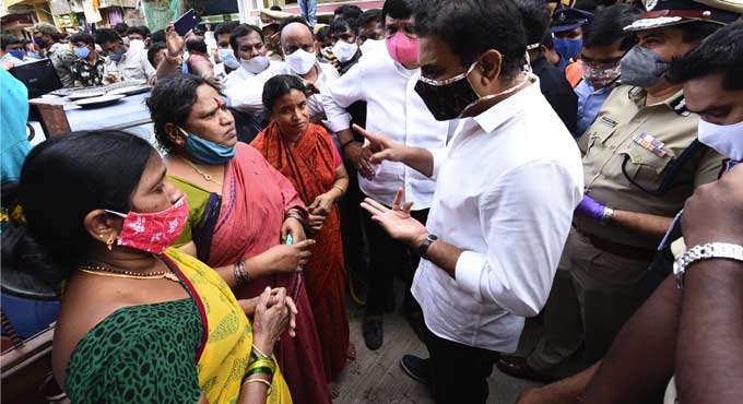 Take up road repair works, KTR to officials