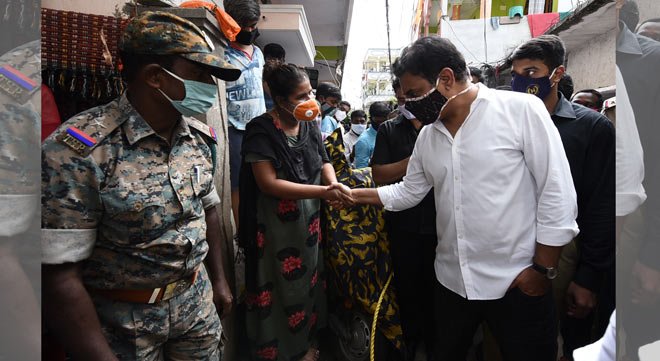 KTR inspects rain affected areas for the fourth day