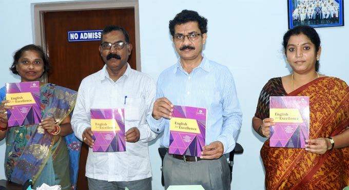 KU Registrar Purushotham releases textbook titled ‘English for Excellence’