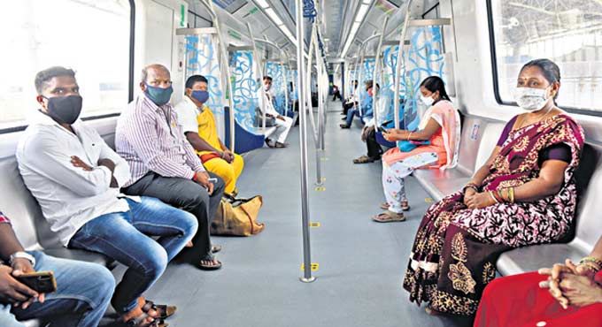 Hyderabad Metro rail sees good patronage post lockdown