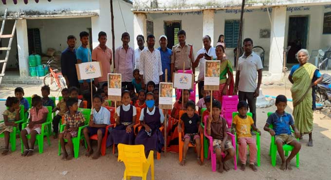 US woman comes to the aid of school in Nirmal district