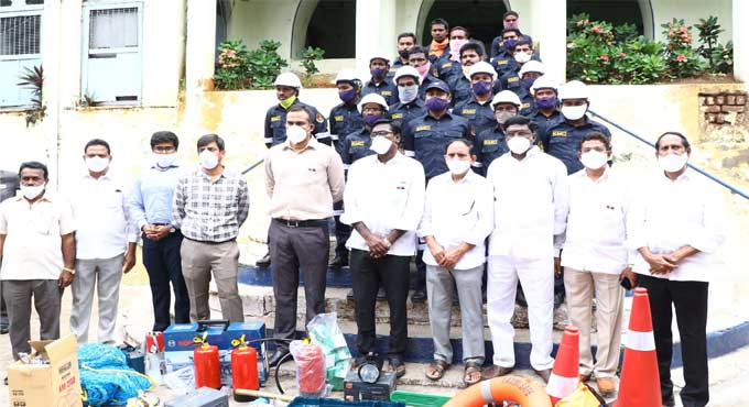 Khammam DRF gets modern equipments and vehicles