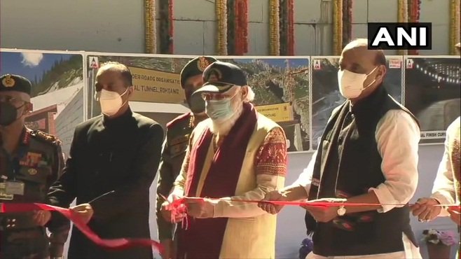 PM Modi inaugurates world’s longest highway tunnel in Rohtang