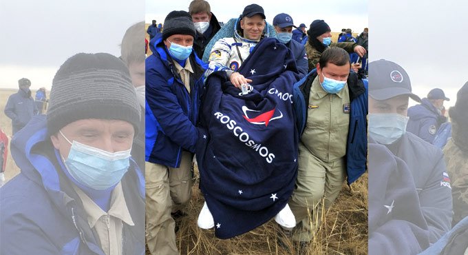 Soyuz spacecraft brings 3 ISS crew members to Earth