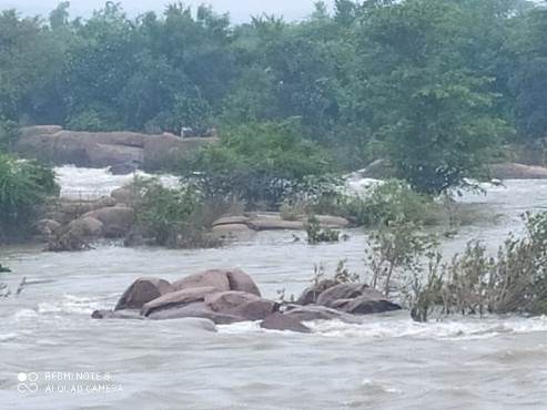 Telangana: Four persons stranded in river Manjira