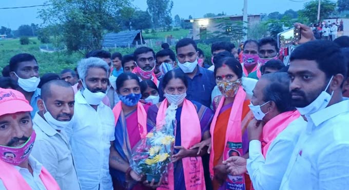 TRS NRI wing campaigns at Dubbak