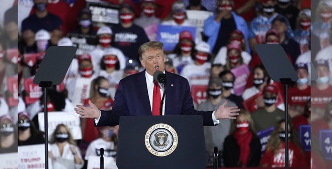 Trump stumps in Florida, Georgia, countering signs of Democratic surge