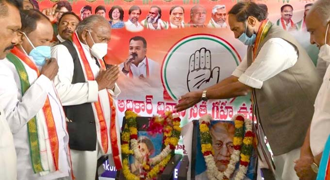 TPCC chief recalls services of Indira Gandhi, Sardar Patel