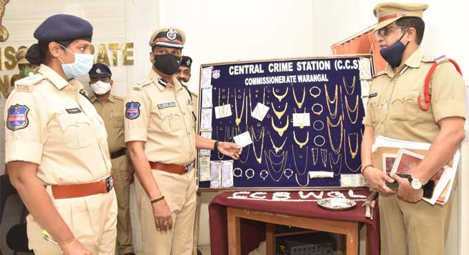 Habitual thief arrested in Warangal, Rs 42.88 lakh worth property recovered