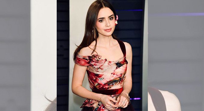 Actress Lily Collins enjoys being a fiancee