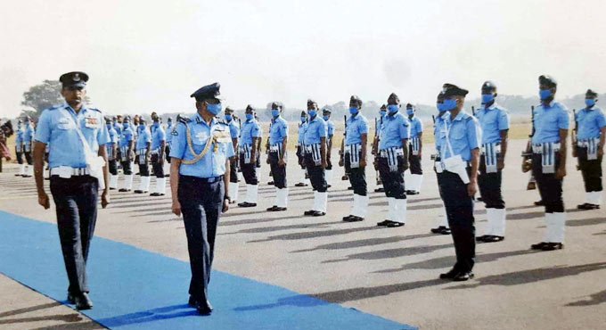 Air Marshal RD Mathur visits Hakimpet Air Force Station