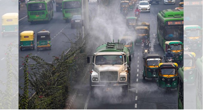 Delhi Pollution: Over 70 lakh litres water sprinkled at 13 hotspots in 36 days