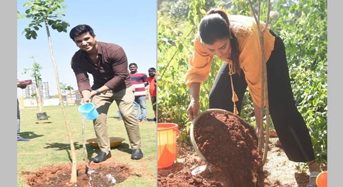 Aishwarya Rajesh, Nikhil Siddharth take up Green India Challenge