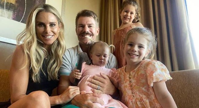 Australian batsman David Warner reunites with family after 108 days