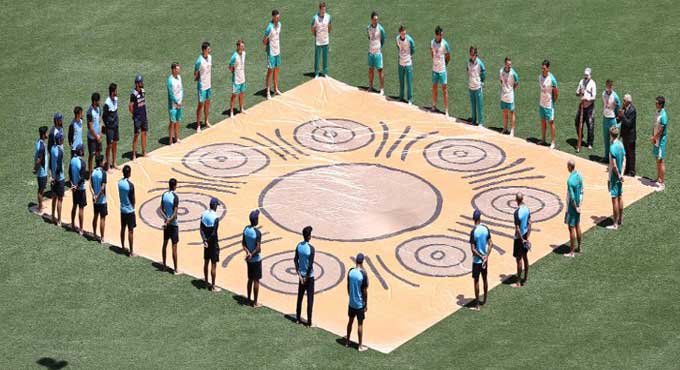 India, Aus players take part in ‘barefoot circle’ ceremony against racism