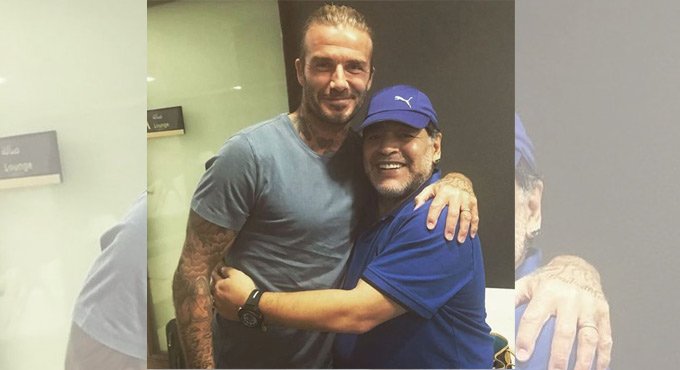 Beckham expresses grief on demise of ‘pure genius’ Maradona