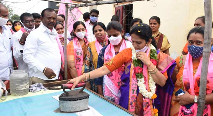 TRS Chandanagar candidate overwhelmed by public support