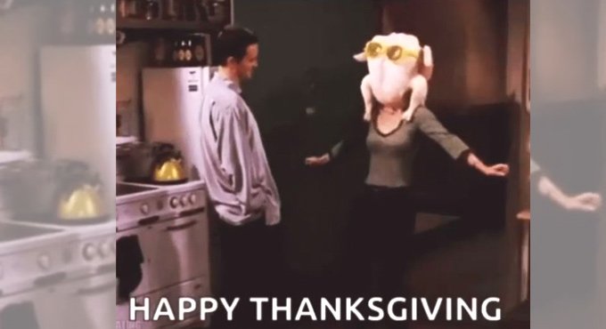Courteney Cox re-creates turkey head dance for Thanksgiving
