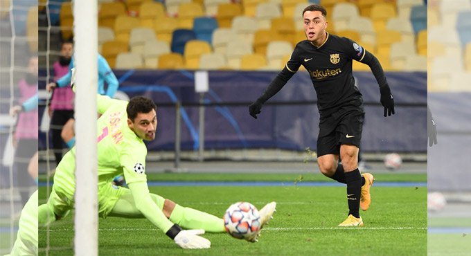 It’s a perfect day: Dest after scoring his first goal for Barcelona