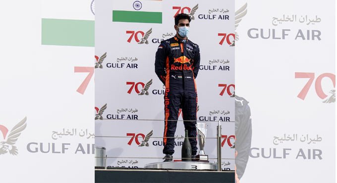 Maiden F2 Podium for Jehan Daruvala