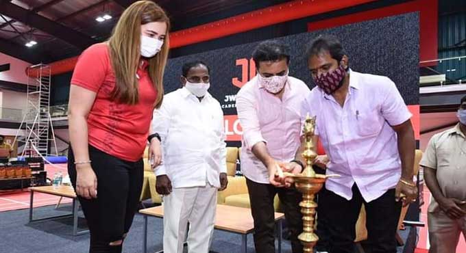 KTR assures support to Jwala Gutta badminton academy