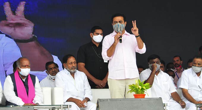 Our slogan global city, BJP’s hate city: KTR