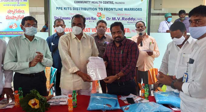 Kothagudem: Nava Bharat provides central oxygen supply system to Area Hospital