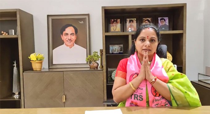 MLC K Kavitha appeals people to vote for TRS in GHMC polls