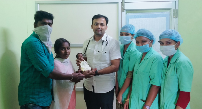 Mancherial doctor saves life of under-weight baby