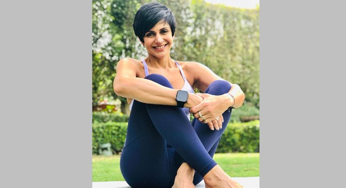 Mandira Bedi strikes a pose with her ‘Lockstar’