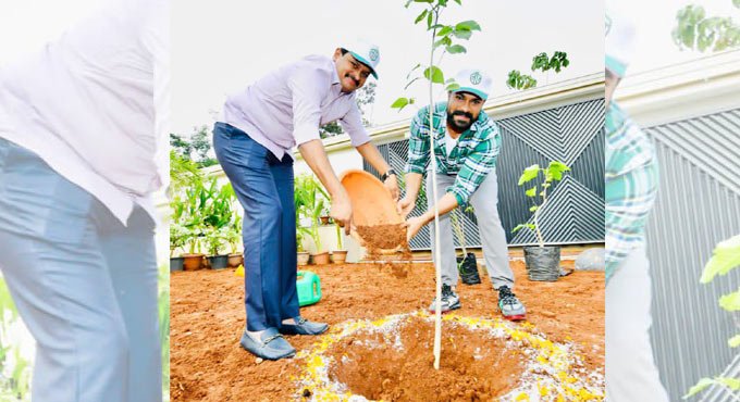 Mega Power Star Ram Charan sends out green message