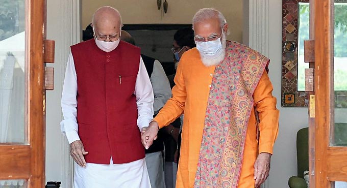 PM Modi lauds L K Advani on his 93rd birthday