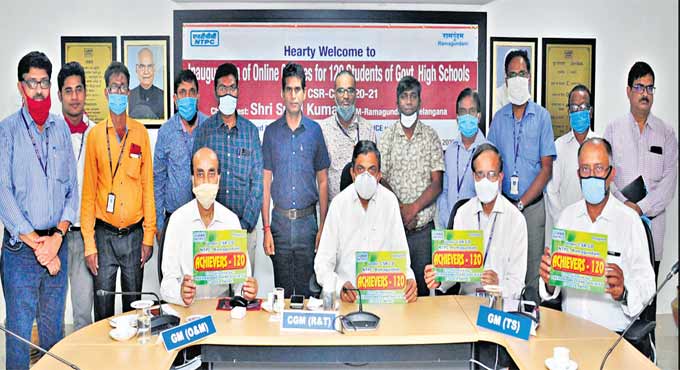 Peddapalli: NTPC, Prerana launch online classes for ‘Achievers-120’